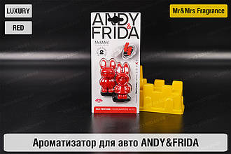 Ароматизатор для авто ANDY&FRIDA червоний ЛЮКСОВИЙ/LUXURY – Mr&Mrs Fragrance