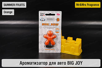 Ароматизатор для авто BIG JOY помаранчевий ЛІТНІ ФРУКТИ/SUMMER FRUITS – Mr&Mrs Fragrance