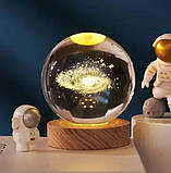 Нічник 3D Куля із сонячною системою 9321, фото 2