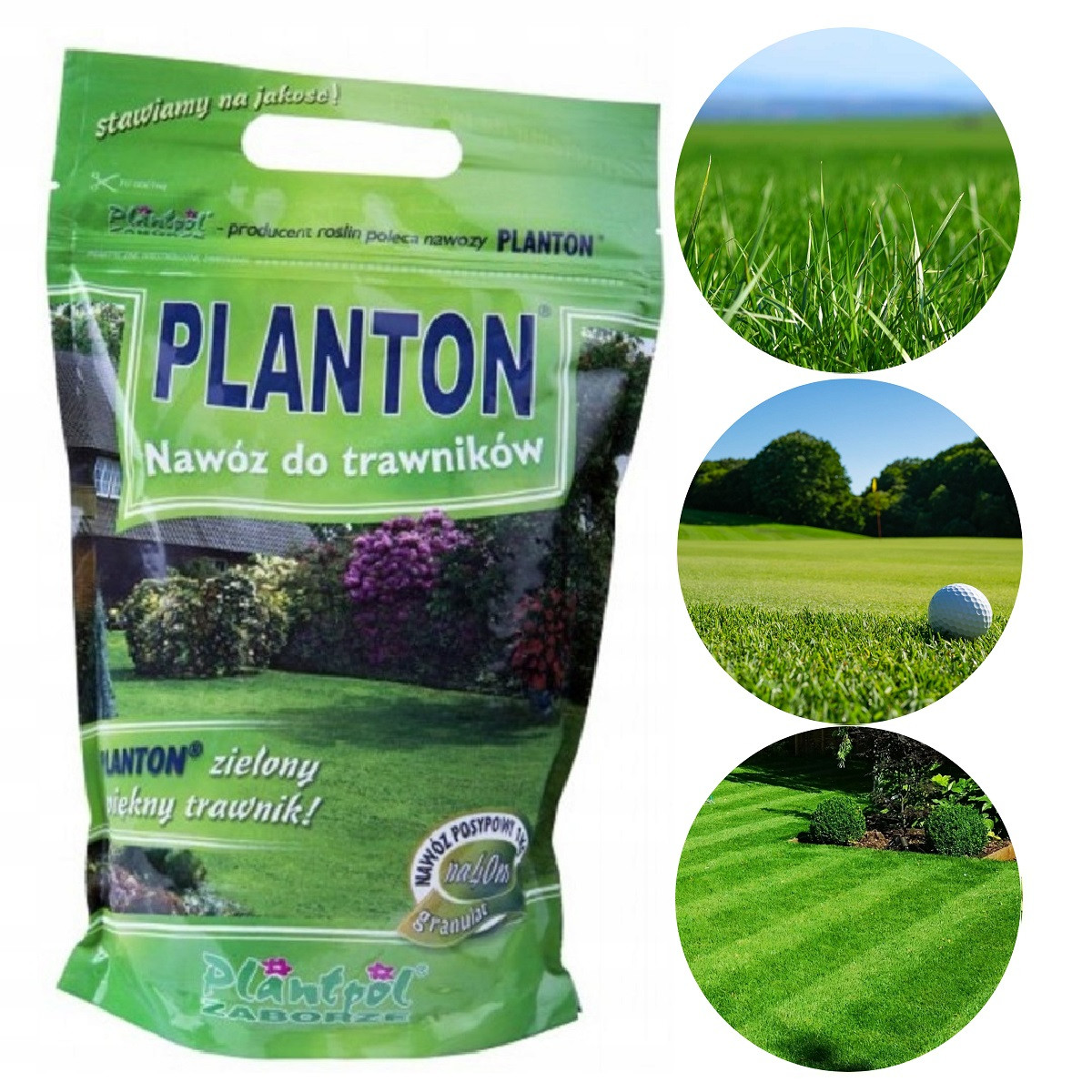 Добриво Planton для газону (Плантон, 1 кг гранул), Польща