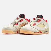 Чоловічі Кроссовки Nike Air Jordan 5 Low Chinese New Year / Найк Аїр Джордан 5 Чайніз Нью Ер Низькі Бежеві, фото 5
