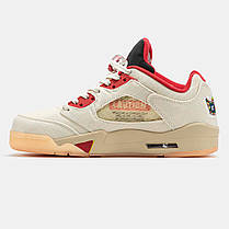 Чоловічі Кроссовки Nike Air Jordan 5 Low Chinese New Year / Найк Аїр Джордан 5 Чайніз Нью Ер Низькі Бежеві, фото 4