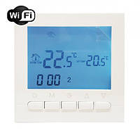 Регулятор програмований з Wi-Fi для теплої підлоги EcoTerm KN Білий Терморегулятор для дому