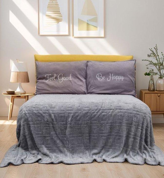 Плед з візерунком "Версаче" євро 8045, фото 1