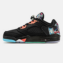 Чоловічі Кроссовки Nike Air Jordan 5 Low Chinese New Year / Найк Аїр Джордан 5 Чайніз Нью Ер Низькі Чорні, фото 4