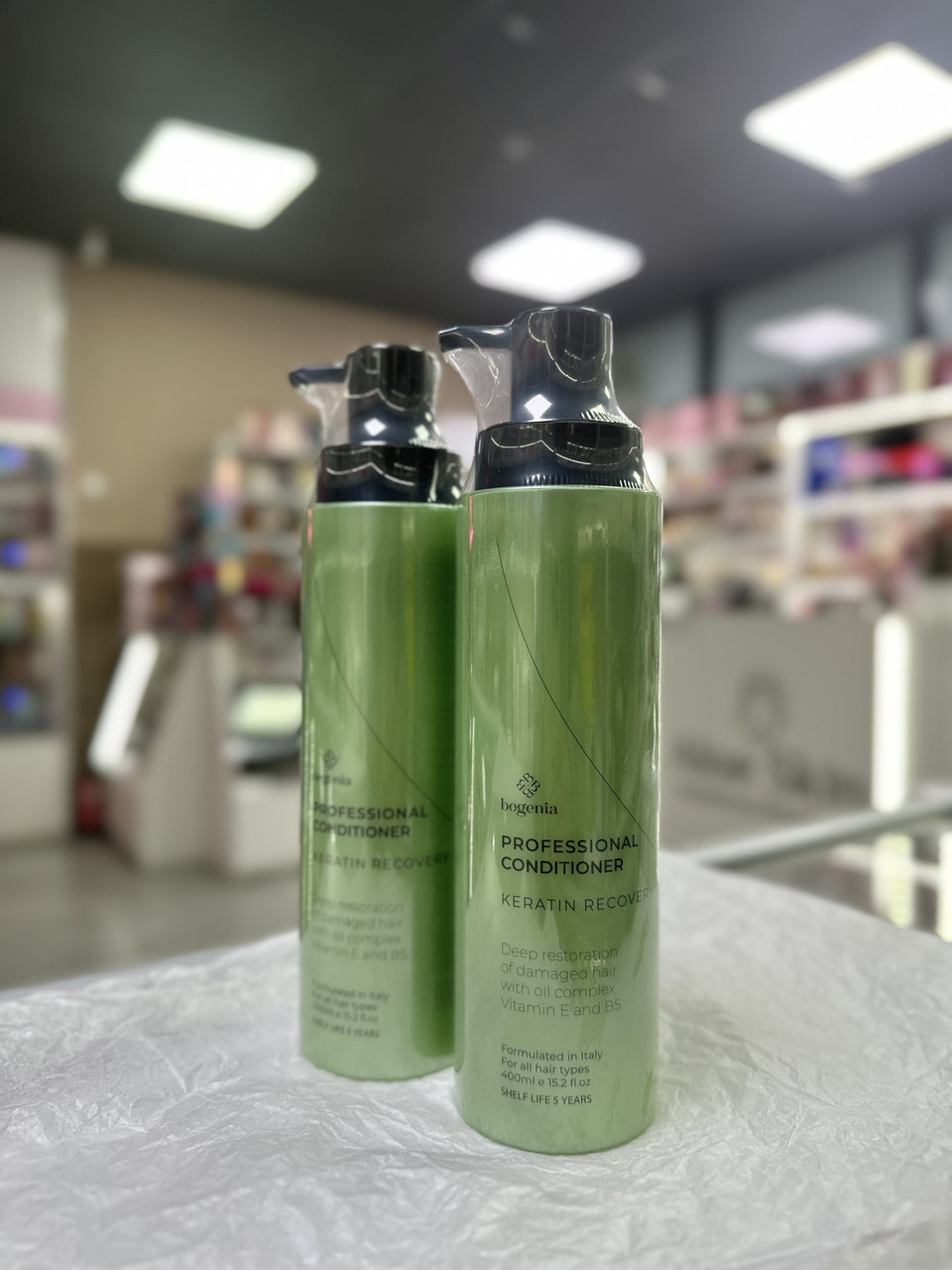 Професійний кондиціонер для волосся "Кератинове відновлення" Bogenia Professional Conditioner Keratin Recovery 400ml