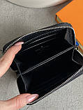 Гаманець Louis Vuitton жіночий чорний у клітинку Луї віттон міні, фото 3