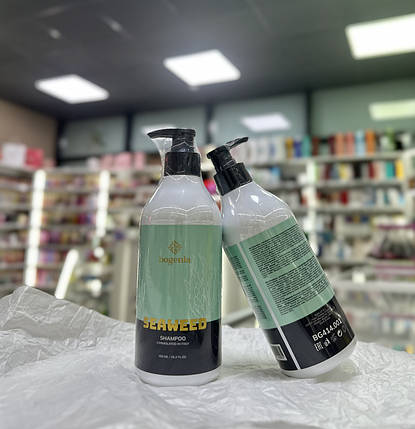 Зміцнювальний шампунь для волосся Bogenia Seaweed Shampoo 450ml, фото 3
