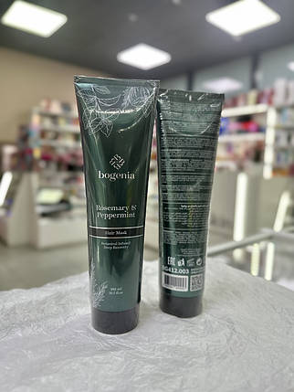 Маска для м'якості та блиску волосся Rosemary Peppermint Bogenia Hair Mask 300ml, фото 1
