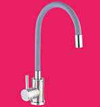 Змішувач для кухні з гнучким виливом  Сірий (Чехія), фото 7