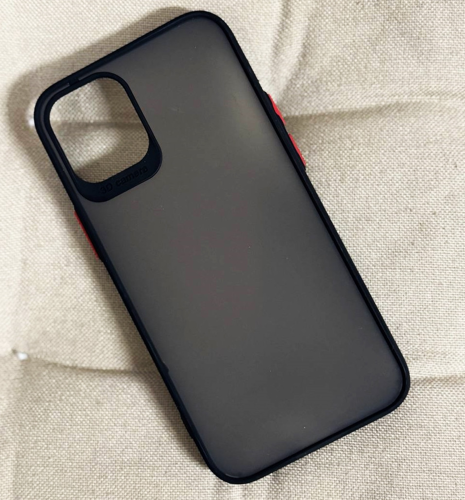 Чохол для iPhone 12 mini (5.4") — Goospery Matte Case, Black (Камера відкрита)