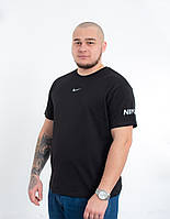 Футболка Батал оптом FN-B0524 Nike чорний