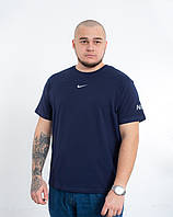 Футболка Батал оптом FN-B0524 Nike синій