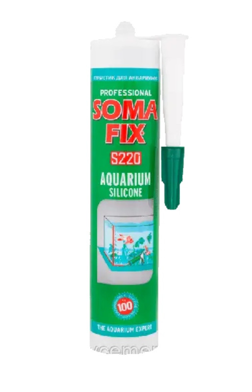 Силікон акваріумний (чорний) Soma Fix 280ml