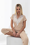 Піжама жіноча German Volf S Бежевий (2194118633), фото 4