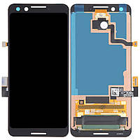 Дисплей модуль тачскрин Google Pixel 3a чорний OLED оригінал