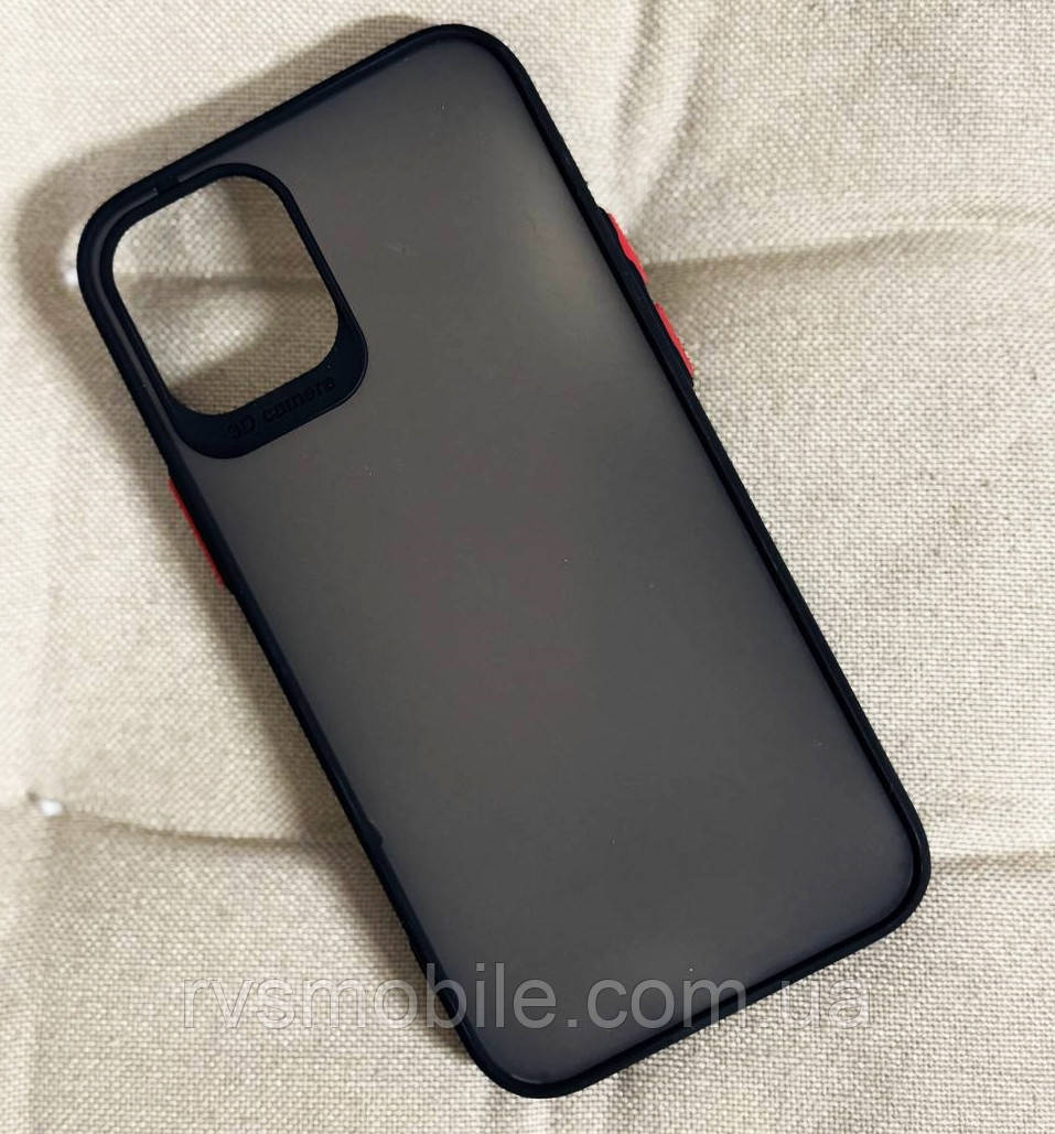 Чохол для iPhone 12 mini (5.4") — Goospery Matte Case, Black (Камера відкрита)