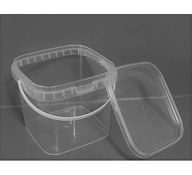 Відро харчове 1 л. квадратне