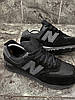 Чоловічі кросівки New balance 574 black Classic Нью Баланс чорні замшеві, фото 4