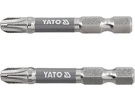 Насадка викруткова YATO PH3 х 50 мм. HEX 1/4", покрита нікелем, 2шт.[10]