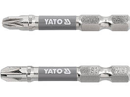 Насадка викруткова YATO PZ3 х 50 мм. HEX 1/4", покрита нікелем, 2шт.[10]