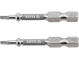 Насадка викруткова YATO TORX T8 х 50 мм. HEX 1/4", покрита нікелем, 2 шт.[10]