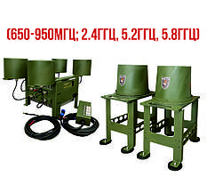 Купольний РЕБ на авто «Saqribs» 6 (650-950Мгц; 2.4ГГц, 5.2ГГц, 5.8ГГц) 50Вт