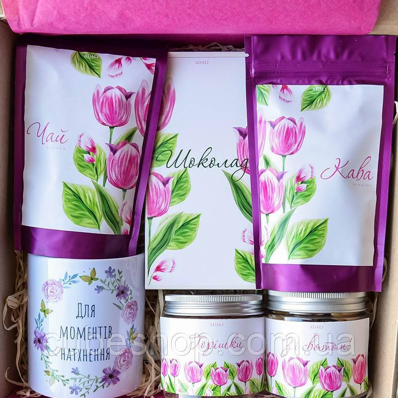 Подарунковий набір жіночий ADALI З тюльпанами L