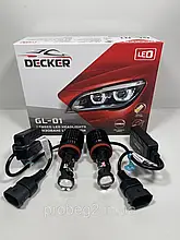 Світлодіодні лінзовані led-лампи Decker hb3 Gl-01 55 W 8000 lm 12-24v комплект