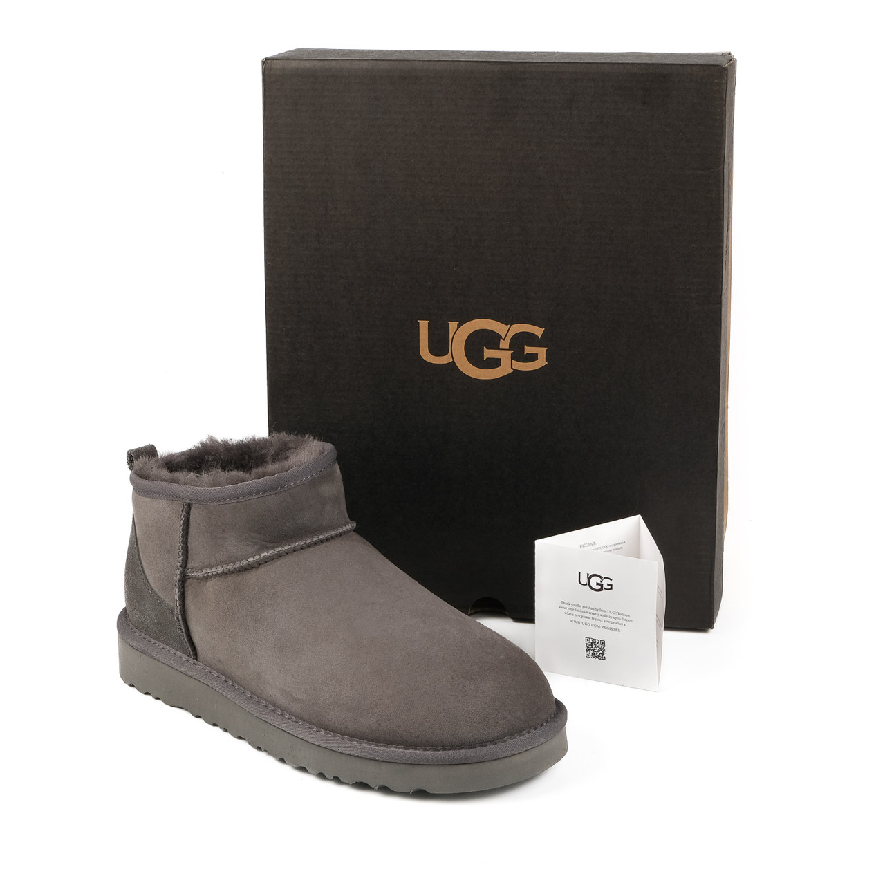 Натуральні чоловічі уггі UGG Australia Men Ultra Grey, фото 1