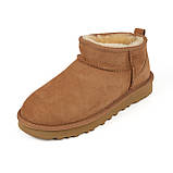Натуральні жіночі уггі UGG Australia Ultra Mini women  Chesnut, фото 3