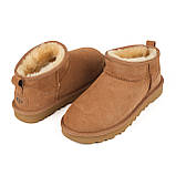 Натуральні жіночі уггі UGG Australia Ultra Mini women  Chesnut, фото 4