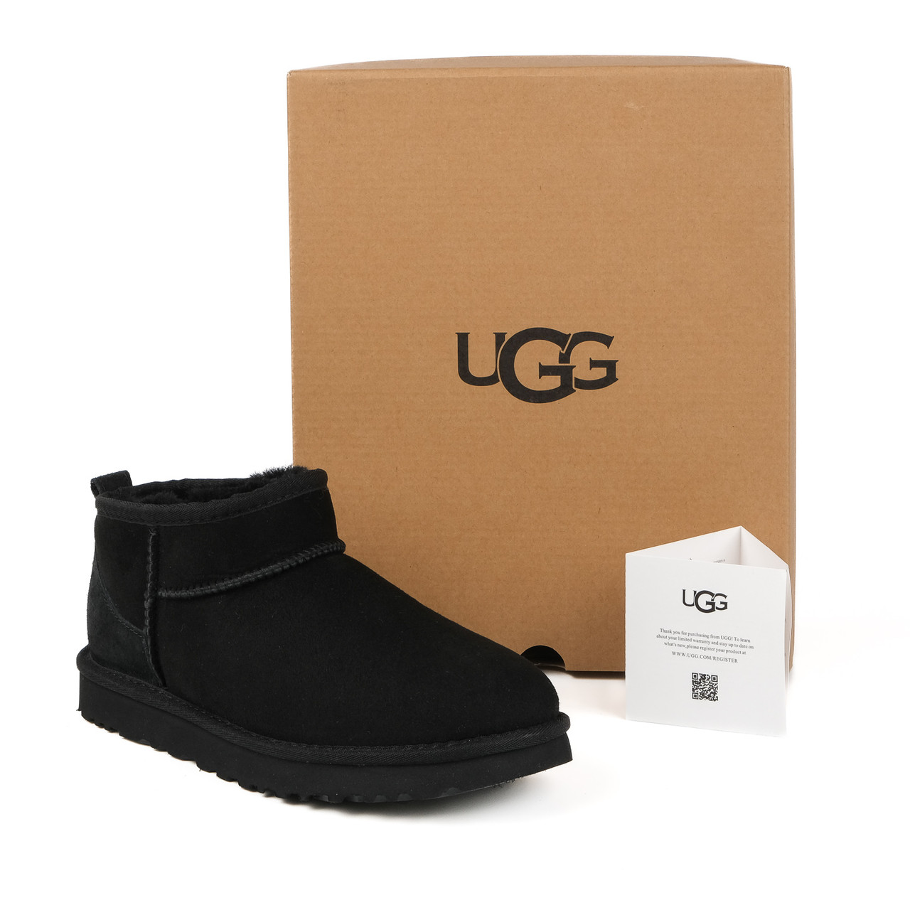 Натуральні жіночі уггі UGG Australia Ultra Mini women Black