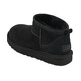 Натуральні жіночі уггі UGG Australia Ultra Mini women Black, фото 3