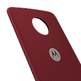 Moto mods style shell, накладки для Moto Z nylon, нейлон black, red., фото 2