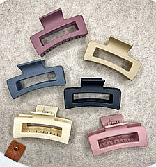 Крабі для волосся гуртом каучук 8.5 см 12 шт/пач КОЛЬОРОВІ