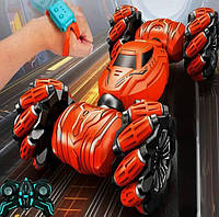 Дитяча трюкова радіокерована машинка перевертень на пульті управління з обертанням 360 всюдихід з браслетом для дітей та дрифту