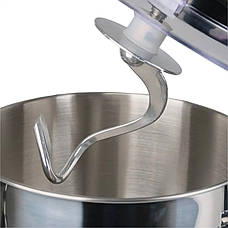 Стаціонарний міксер тістоміс Sokany SK-275 з металевою чашею планетарне обертання 8л 1800Вт Чорний, фото 3