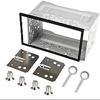 Шахта 2 DIN універсальна рамка кріплення для автомагнітоли 2din + монтажні кронштейни (1п)