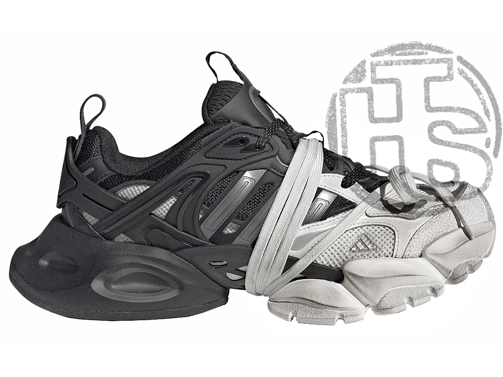 Чоловічі кросівки Адідас Adidas XLG Runner Deluxe White Black JR0861