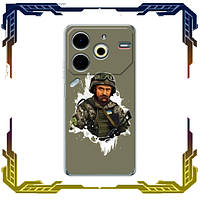 Чохол Шевченко ЗСУ на Pova 6 Neo 5G / ТПУ Чохли з картинкою Pova 6 Neo 5G