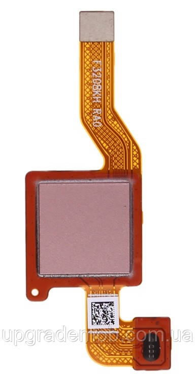 Шлейф Xiaomi Redmi Note 5/Redmi Note 5 Pro з сканером відбитка пальця рожевого кольору