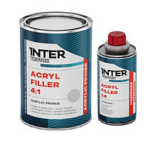 Грунт-наповнювач акриловий "ACRYL FILLER 4:1" сірий, 0,8л+0,2л, TROTON