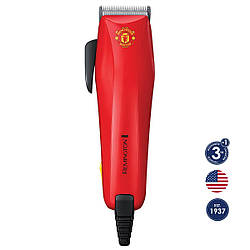 Машинка для стрижки Remington Colour Cut Manchester United, від мережі, вібрац. мотор, насадок-11, накидка, акс. у компл., червон.