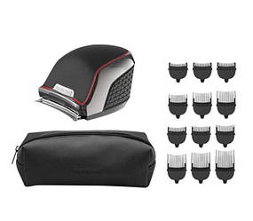 Машинка для стрижки Remington Quickcut Pro, мережа+акум., роторний мотор, насадок-12, титан.напил., чорний
