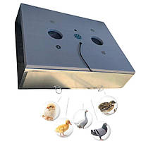 Побутовий інкубатор, у металевому корпусі, на 140 яєць, з механічним переворотом, для виводу пташенят