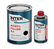 Грунт-наповнювач акриловий "ACRYL FILLER 4:1" чорний, 0,8л+0,2л, TROTON