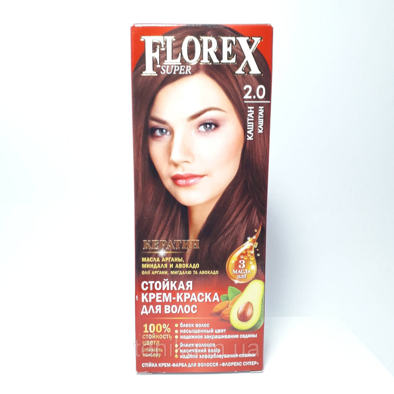 СТІЙКА КРЕМ-ФАРБА ДЛЯ ВОЛОССЯ FLOREX SUPER 2.0 / Флорекс стійка фарба для волосся