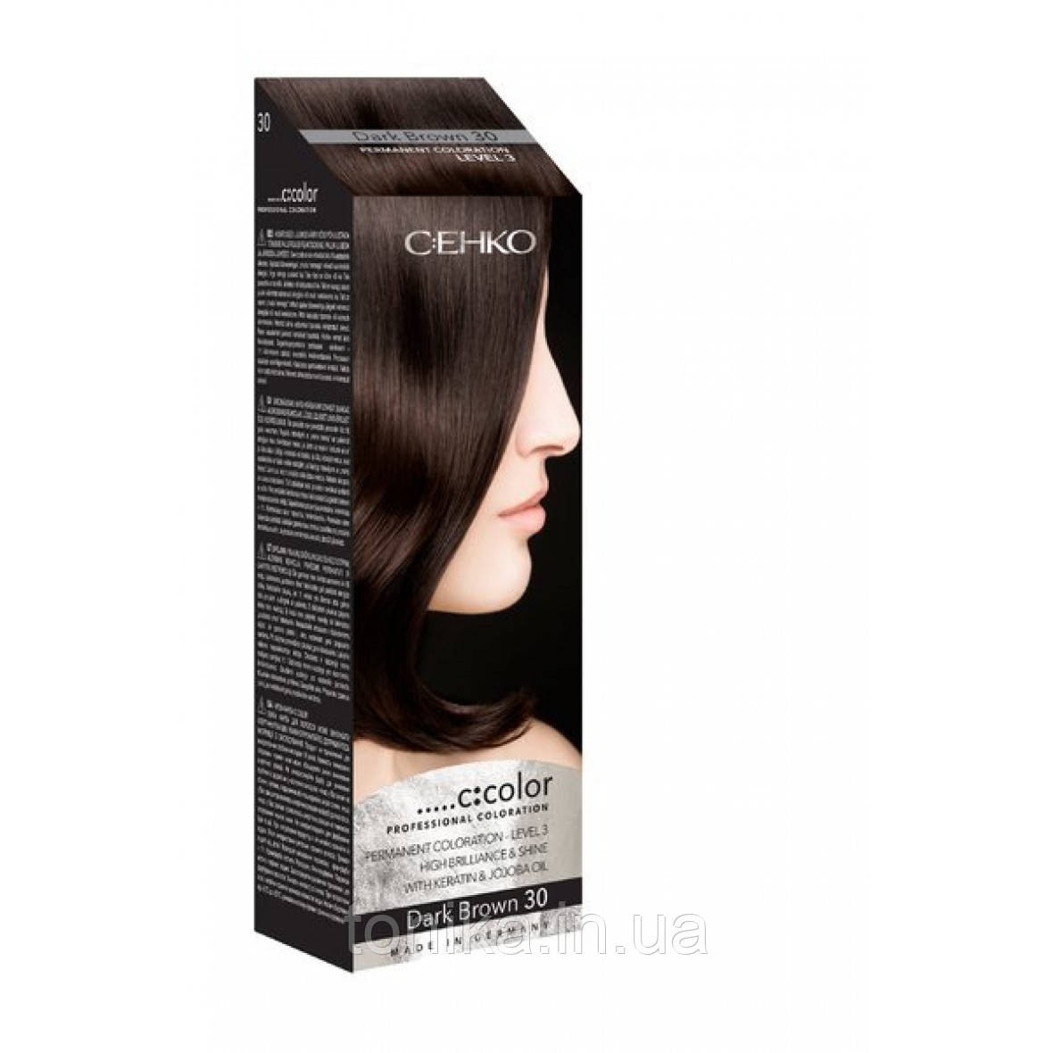 C:EHKO  30 Темный шатен Стійка крем - фарба для волосся Сенко C:COLOR Permanent Coloration, фото 1