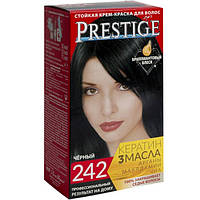 No 242 ЧОРНИЙ Стійка крем-фарба для волосся PRESTIGE Престиж